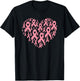 Breast Cancer Support Love Breast Cancer Awareness T-Shirt - T-Shirt | Black