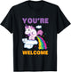 Fun Unicorn Rainbow Fart Poop Where Rainbows From Joke Gift T-Shirt - T-Shirt | Black