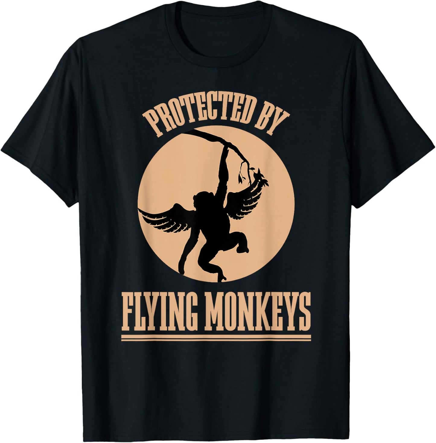Protected Wizard of OZ Wicked Witch Get My Flying Monkeys T-Shirt - T-Shirt | Black