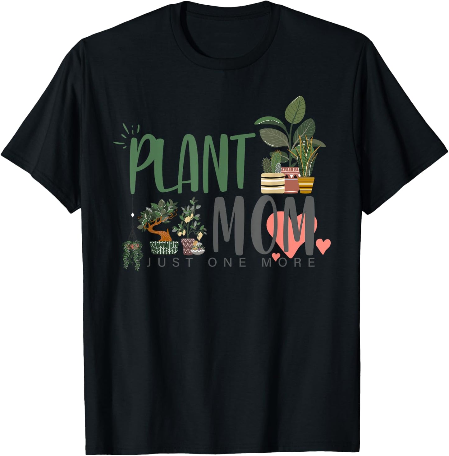 Plant Mom | Plant Lover T-Shirt - T-Shirt | Black