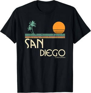Vintage San Diego California T-Shirt - T-Shirt | Black