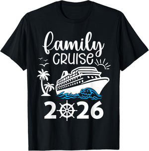 Family Cruise 2026 Vacation Trip Cruising Family Matching T-Shirt - T-Shirt | Black