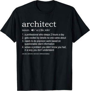 Architect Definition - funny for architects T-Shirt - T-Shirt | Black
