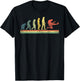 Guitarist Men Women Kids Evolution Guitar T-Shirt - T-Shirt | Black