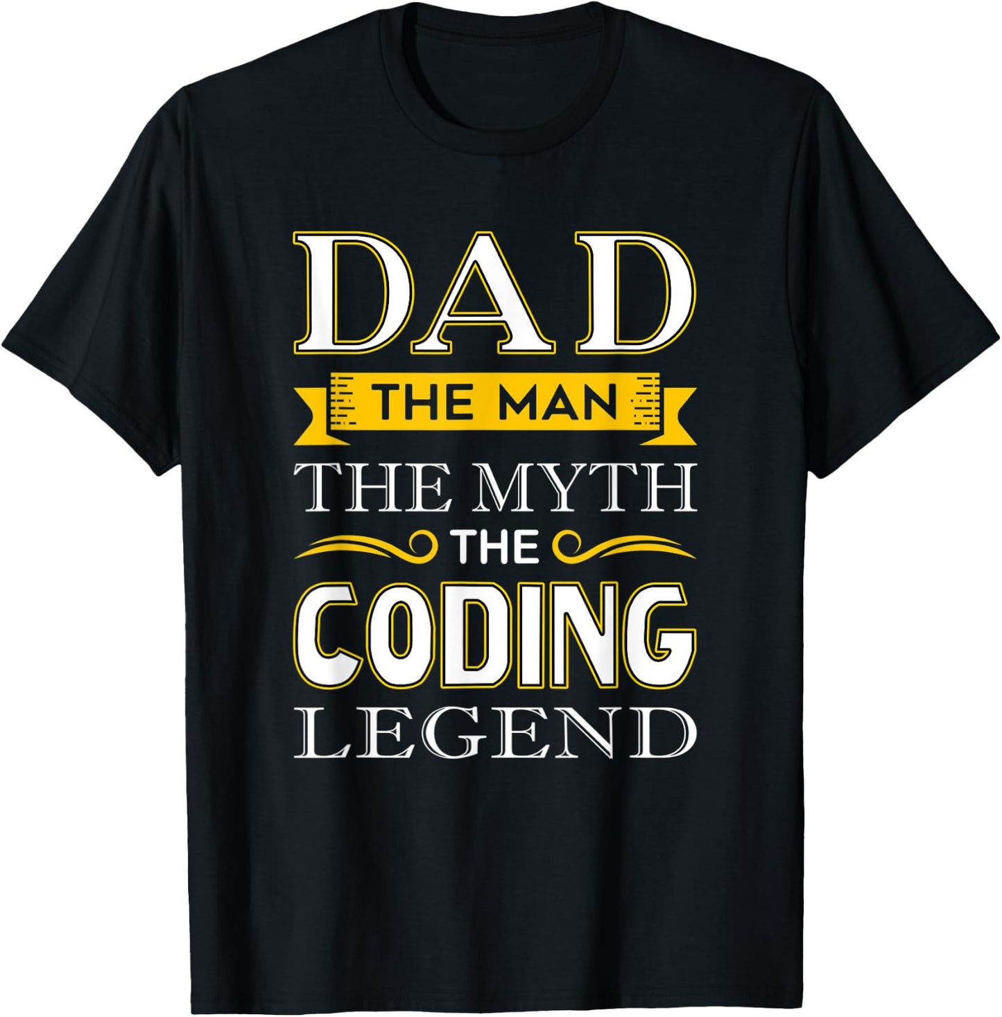 Coder Dad , Computer Coding Dad T-Shirt - T-Shirt | Black