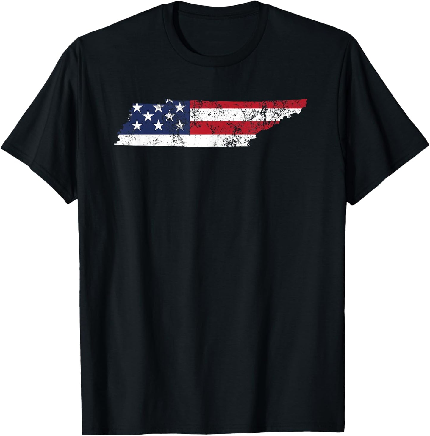 Vintage Tennessee USA Flag State Pride T-Shirt - T-Shirt | Black