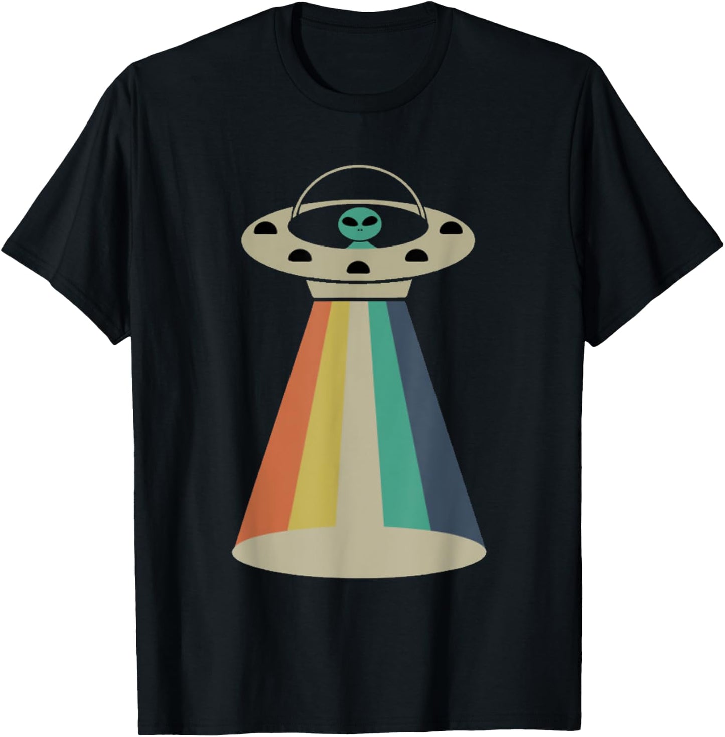 Retro Vintage Alien T-Shirt - T-Shirt | Black