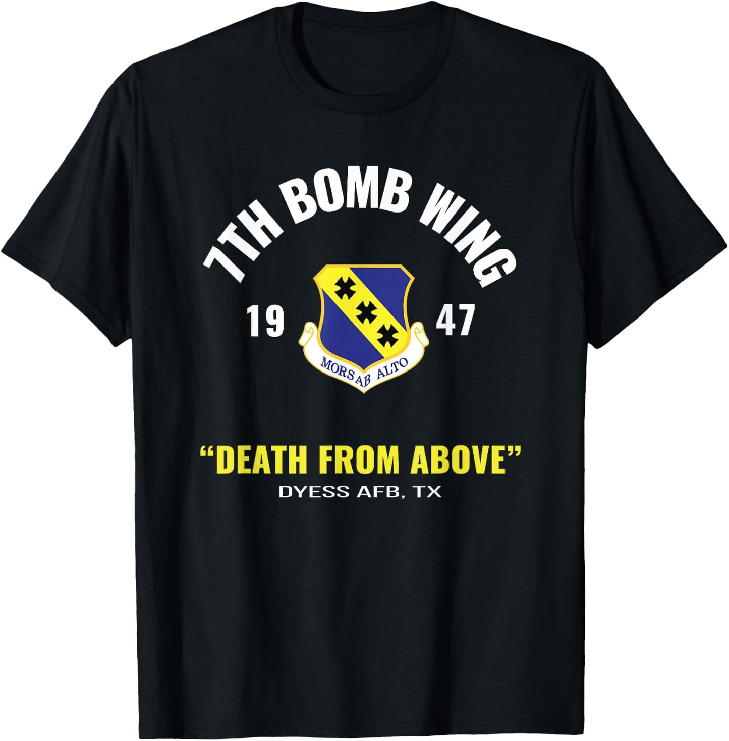 Military 7th Bomb Wing T-Shirt - T-Shirt | Black