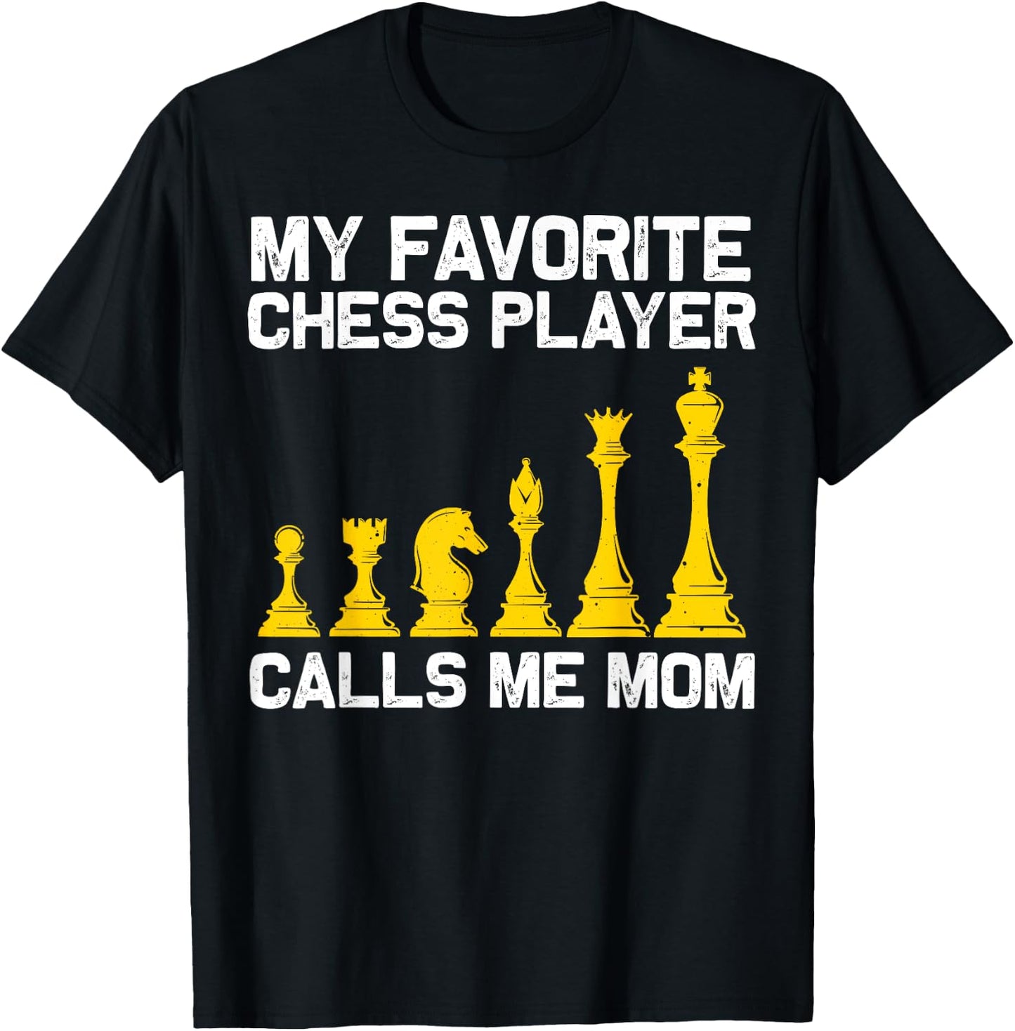 Cool Chess Art For Mom Mother Chess Club Lovers Players Pawn T-Shirt - T-Shirt | Black