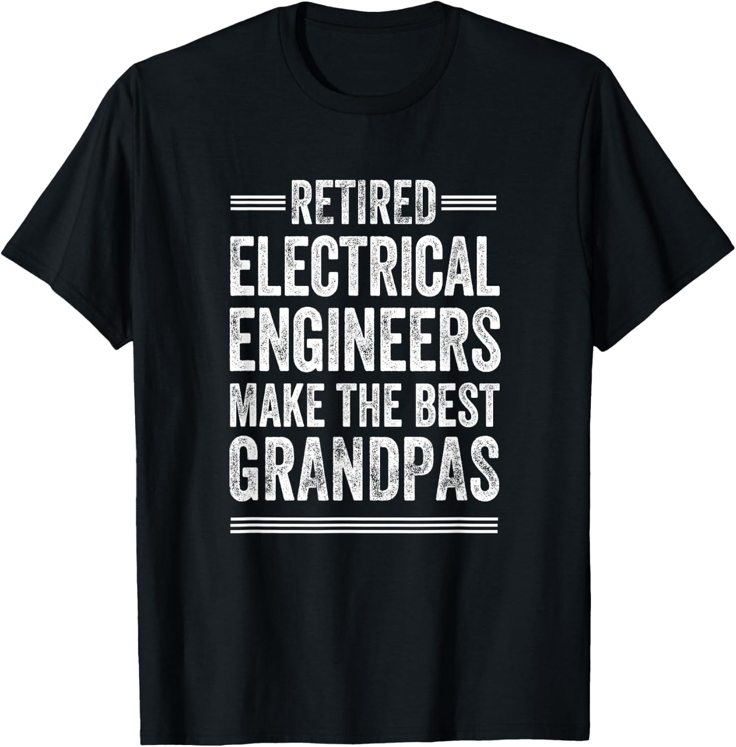 Retired Grandpa Shirt Electrical Engineer Retirement Gift T-Shirt - T-Shirt | Black