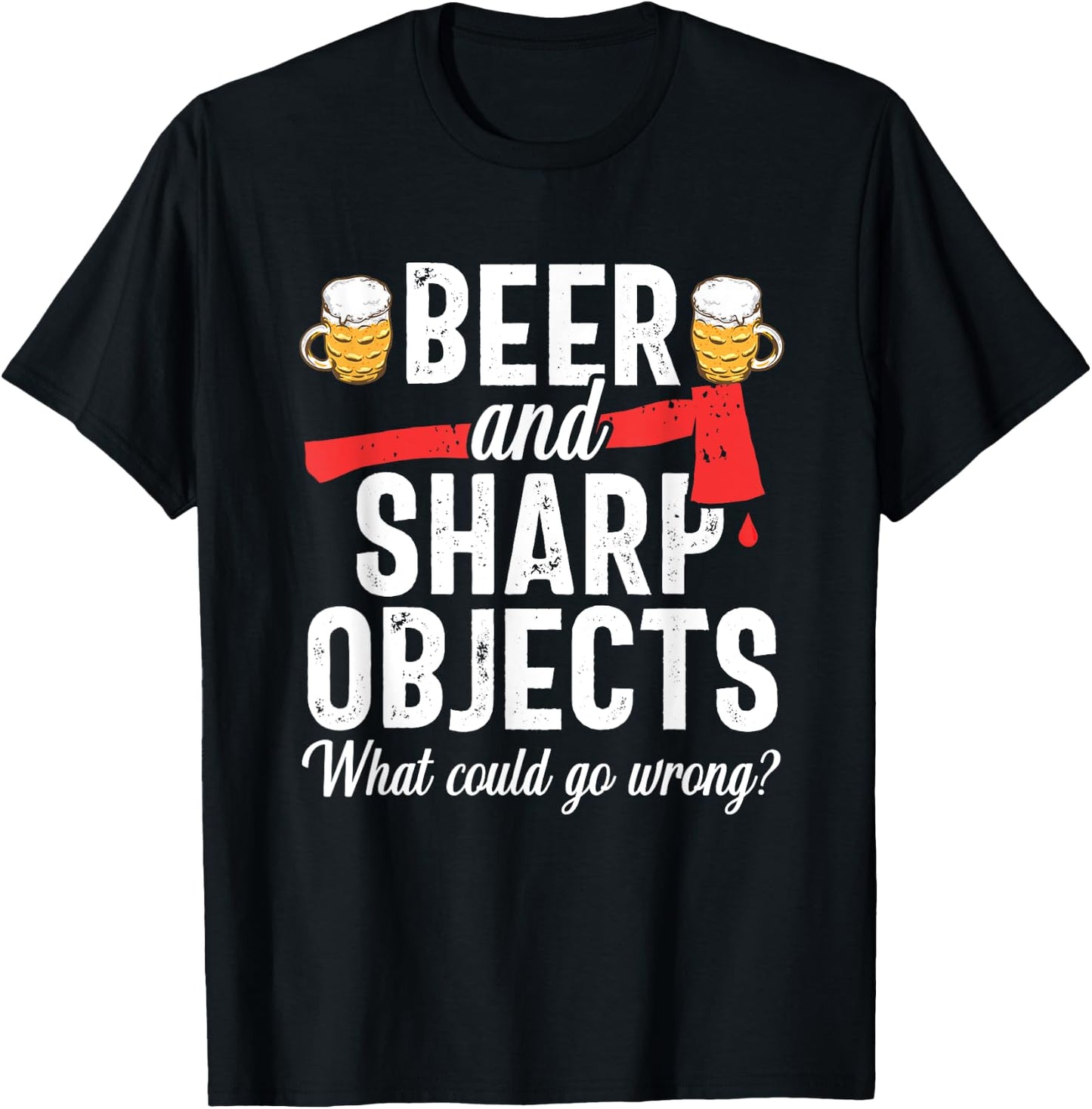 Axe Throwing Dad Funny Beer Hatchet Lumberjack Hobby T-Shirt - T-Shirt | Black