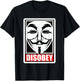DISOBEY Disobedience Anonymous Revolution T-Shirt - T-Shirt | Black