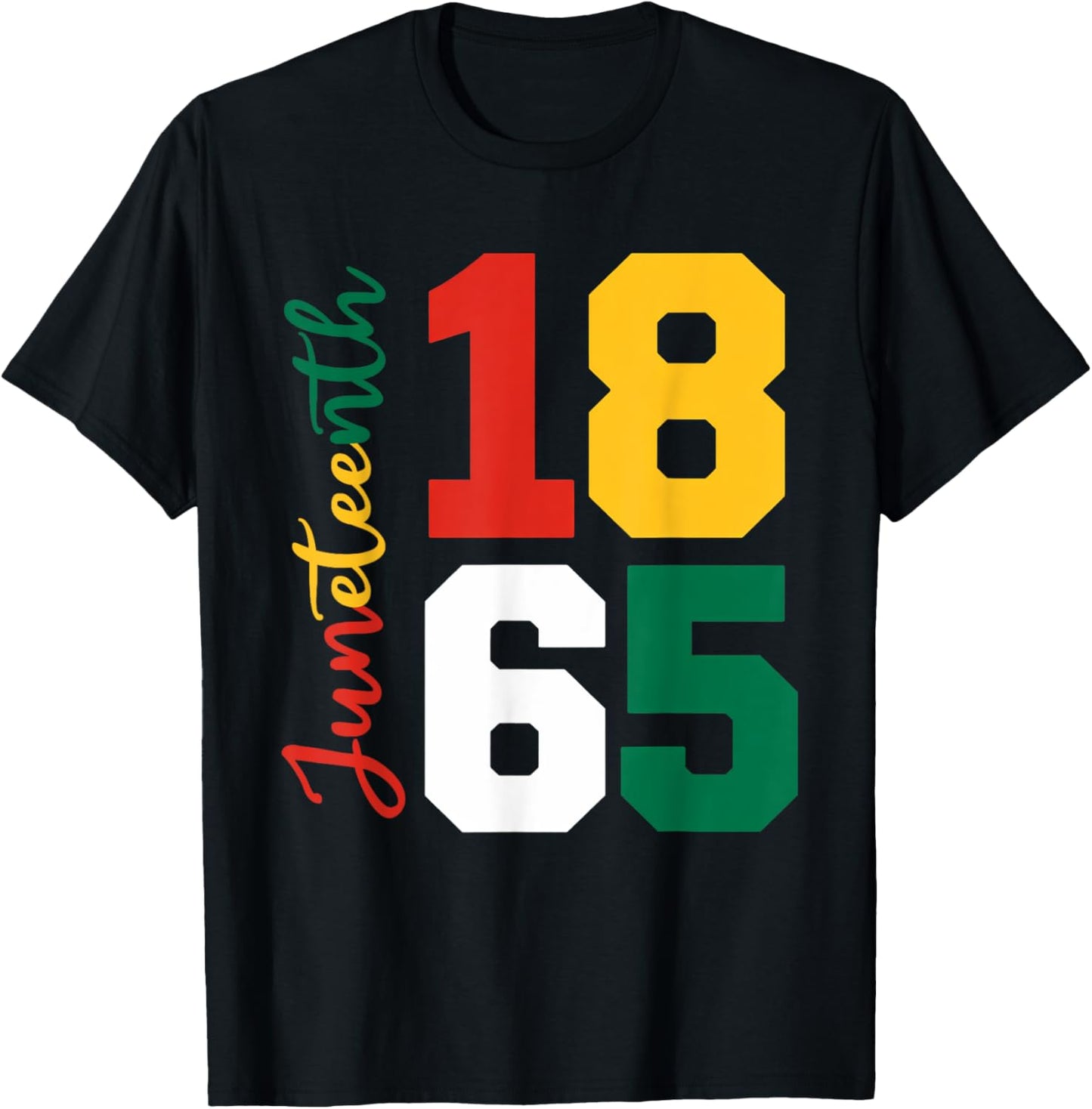 Juneteenth Shirts Women Men African American Juneteenth 1865 T-Shirt - T-Shirt | Black