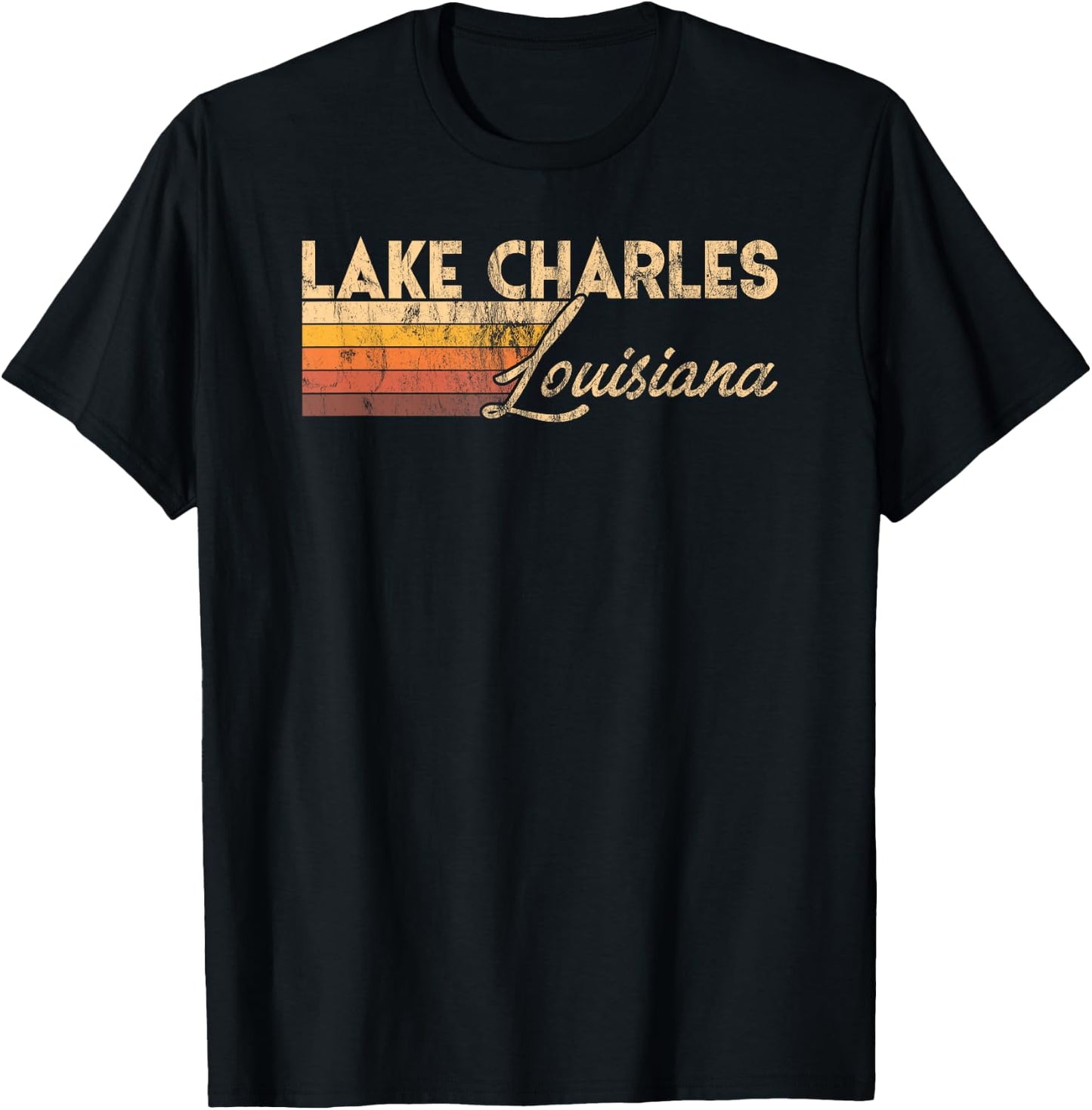 Lake Charles Louisiana T-Shirt - T-Shirt | Black