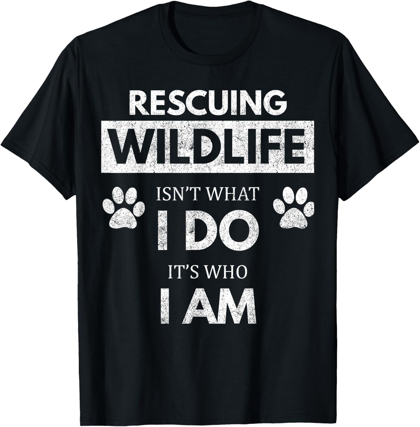 Wildlife Rescue / Environmentalist / Animal Lover T-Shirt - T-Shirt | Black