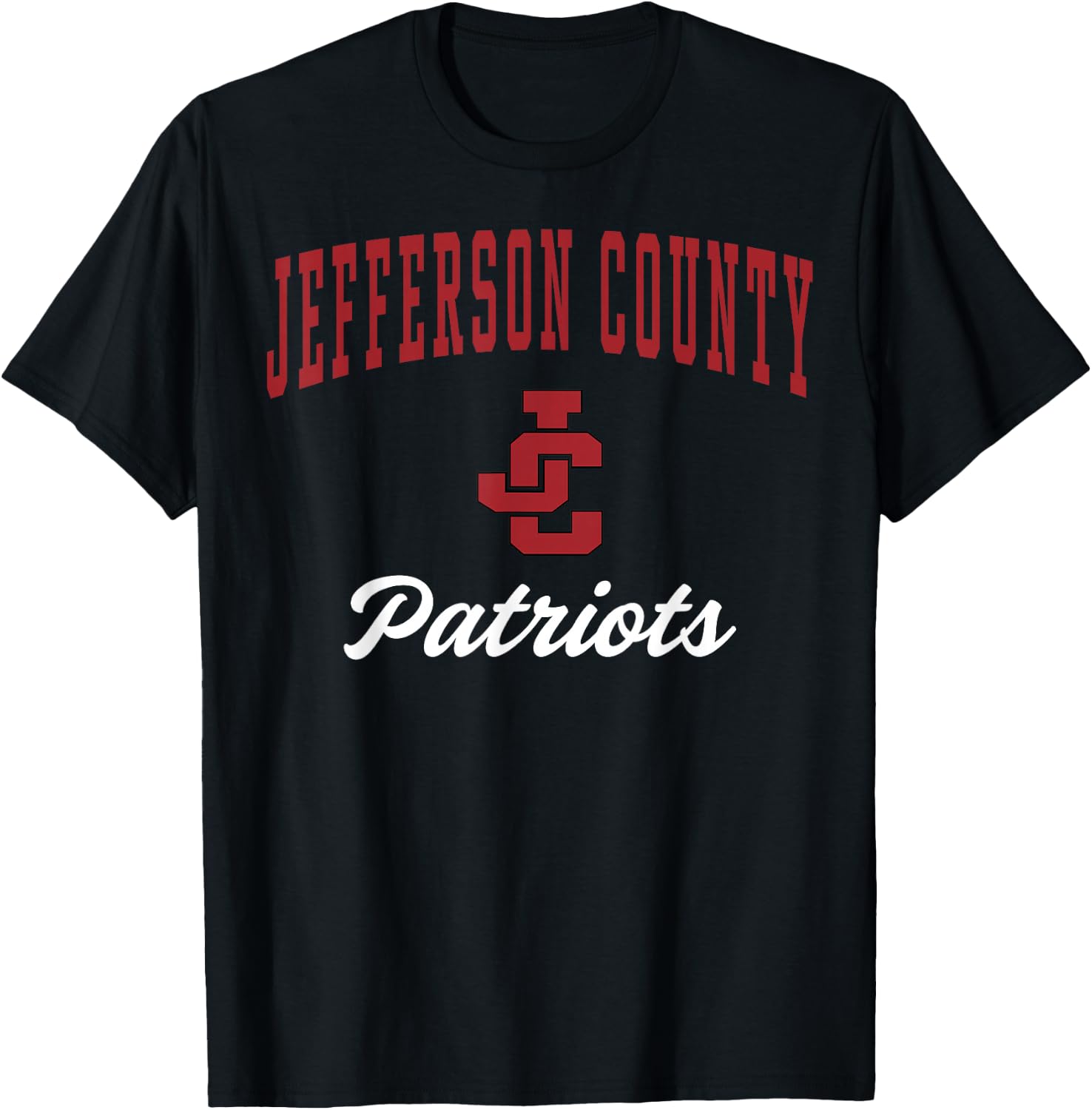 Jefferson County High School Patriots C3 T-Shirt - T-Shirt | Black