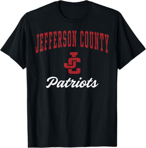 Jefferson County High School Patriots C3 T-Shirt - T-Shirt | Black
