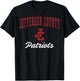 Jefferson County High School Patriots C3 T-Shirt - T-Shirt | Black
