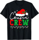 Cousin Crew Christmas Xmas Lights Family Matching Pajamas T-Shirt - T-Shirt | Black