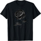 Beautiful Black Rose Flower T-Shirt - T-Shirt | Black