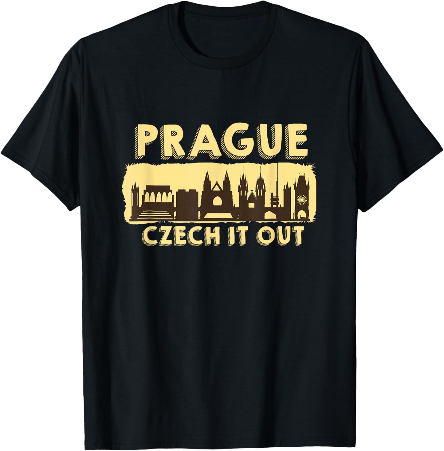 Prague Czech It Out Czech Republic T-Shirt - T-Shirt | Black