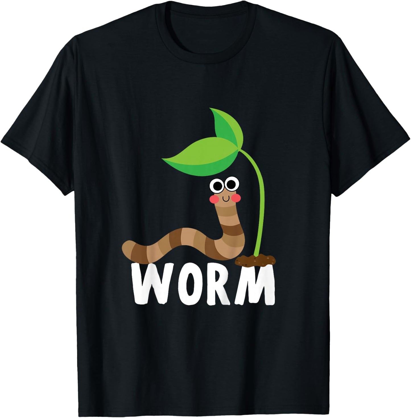 Kids Worm Shirt For Boys Or Girls | Cute Worm Gift T-Shirt - T-Shirt | Black