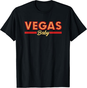 Vegas Baby Cool Gambling Shirt T-Shirt - T-Shirt | Black