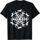 Snowflake Christmas Golden Retriever T-Shirt - T-Shirt | Black