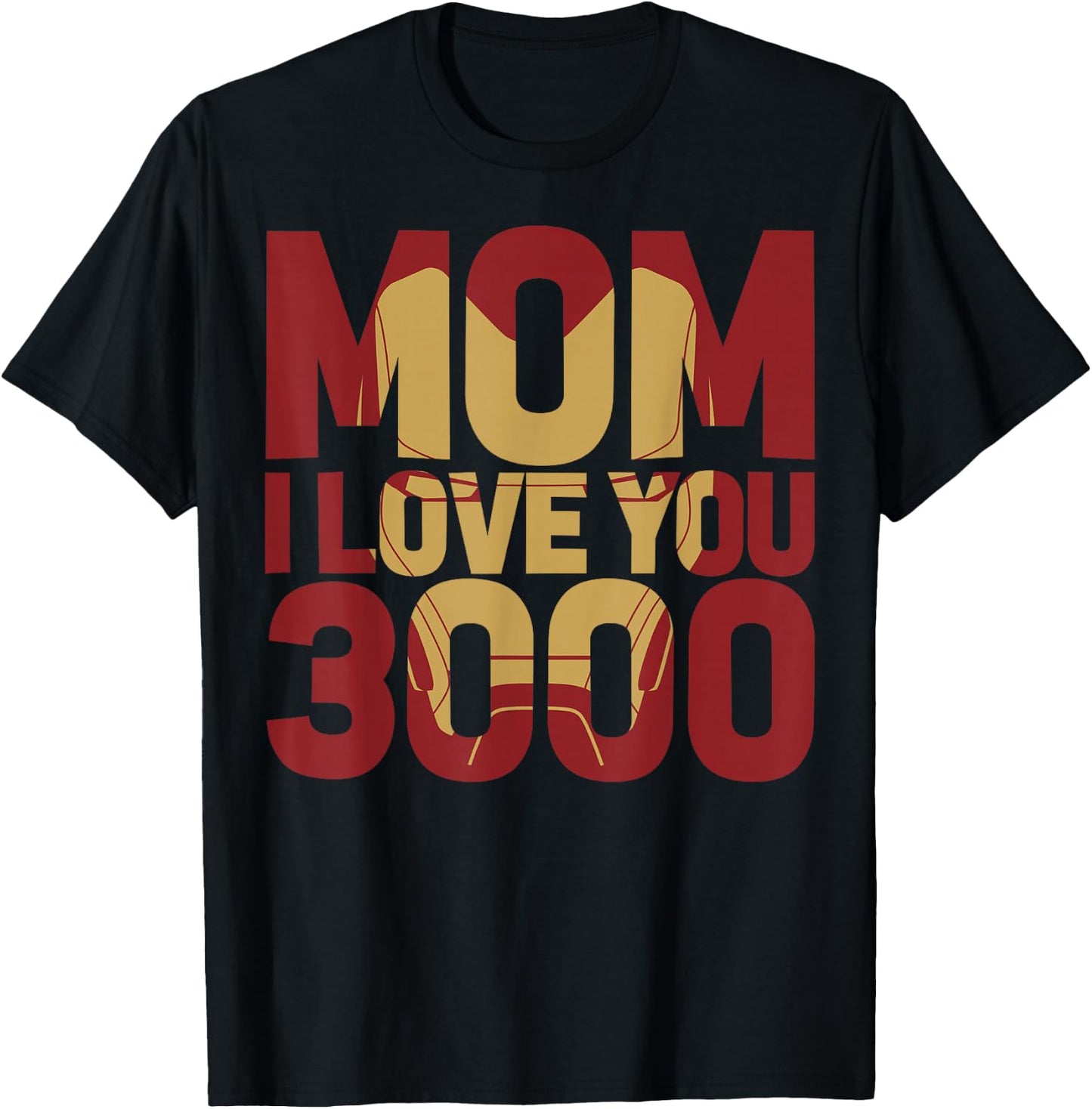 Marvel Avengers Endgame Mom I Love You 3000 Iron Man Fill T-Shirt - T-Shirt | Black