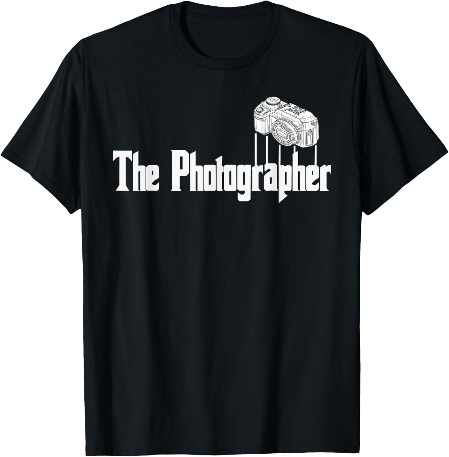Funny The Photographer Photography Camera T-Shirt - T-Shirt | Black