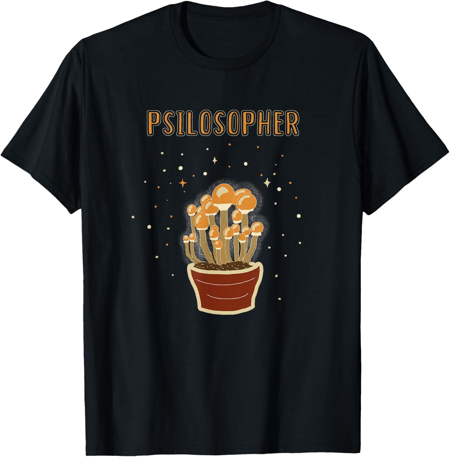 Psilosopher - Psilocybin Mushrooms - Entheogen T-Shirt - T-Shirt | Black