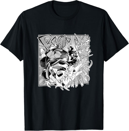 〈Nakiri Ayame〉"Yamato Phantasia" Manga Panel (English) T-Shirt - T-Shirt | Black