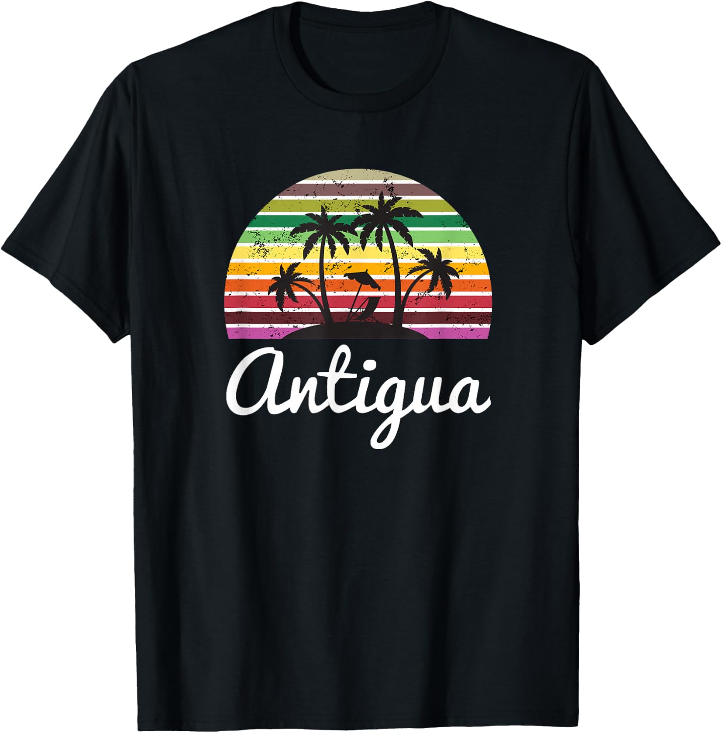 Antigua Shirt Travel Vacation Souvenir Gift T-Shirt - T-Shirt | Black