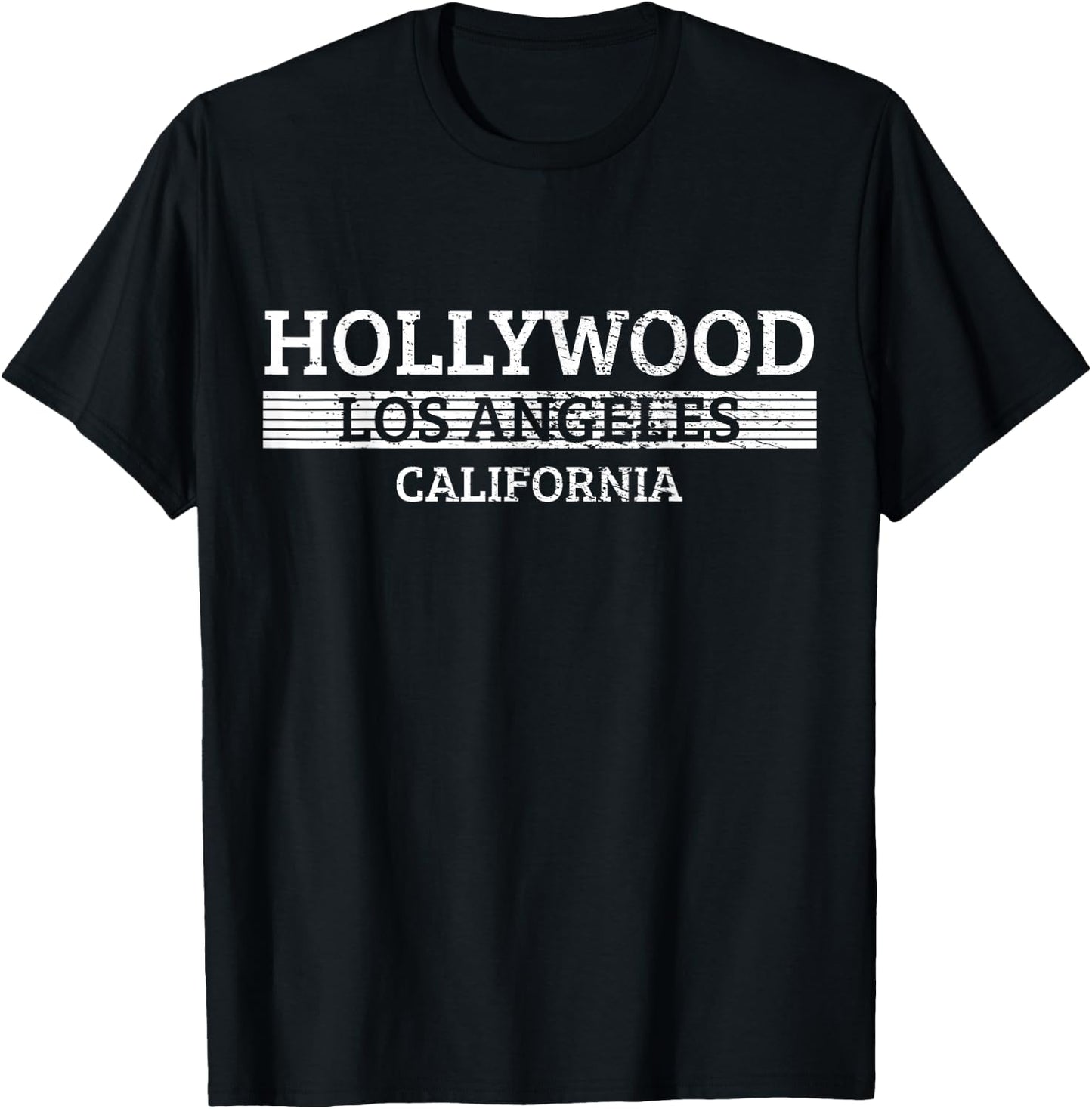 Travel Hollywood Los Angeles Gifts T-Shirt - T-Shirt | Black