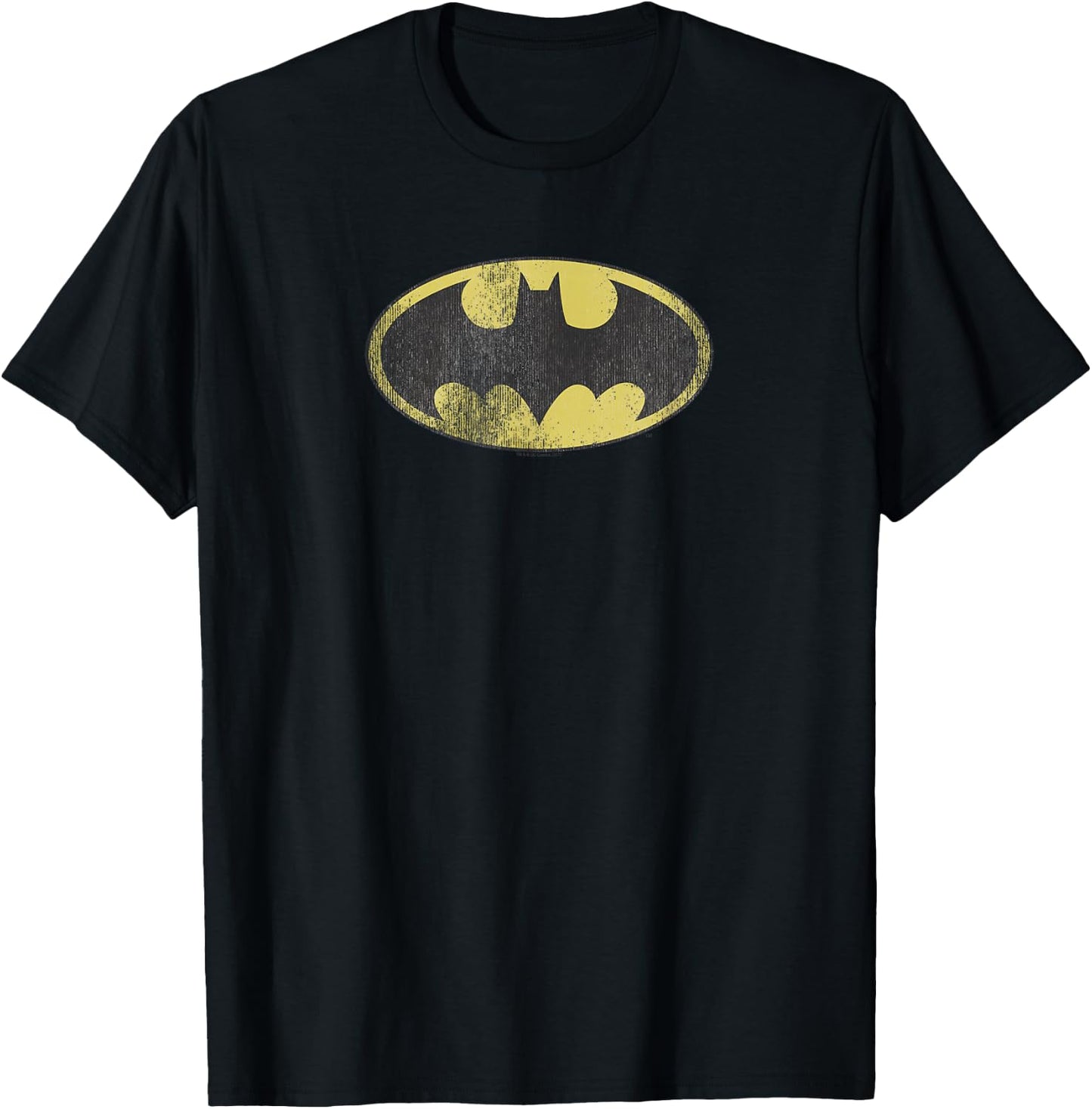 Batman Retro Bat Logo Distressed T-Shirt - T-Shirt | Black