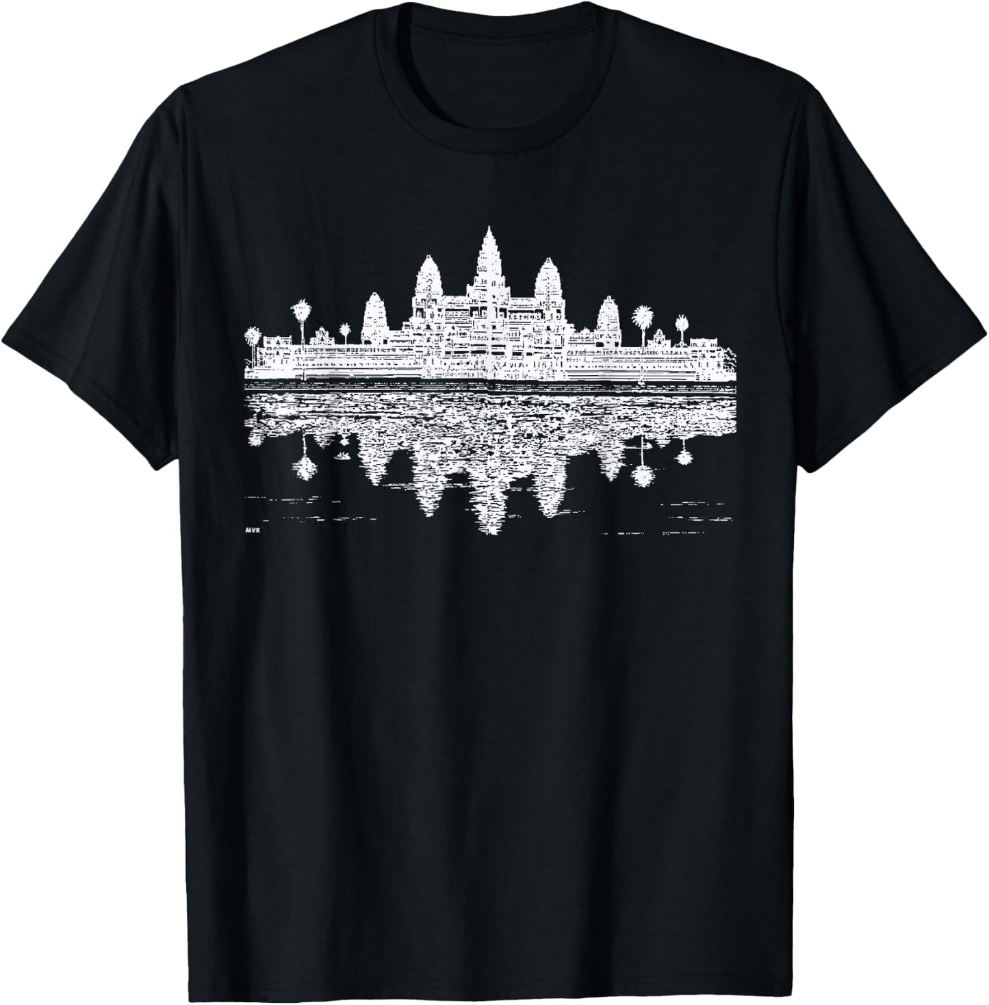 Bucla Custom Men's Cambodia Angkor Wat , Black, Small, Short Sleeve T-Shirt - T-Shirt | Black