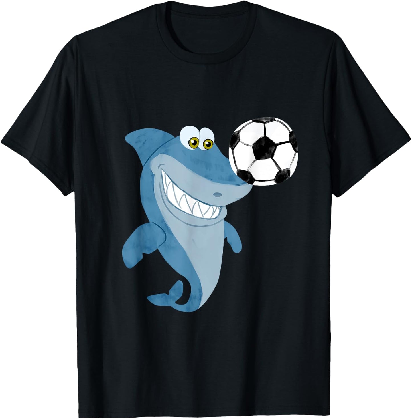 Soccer Team Shark - Soccer Player T-Shirt - T-Shirt | Black