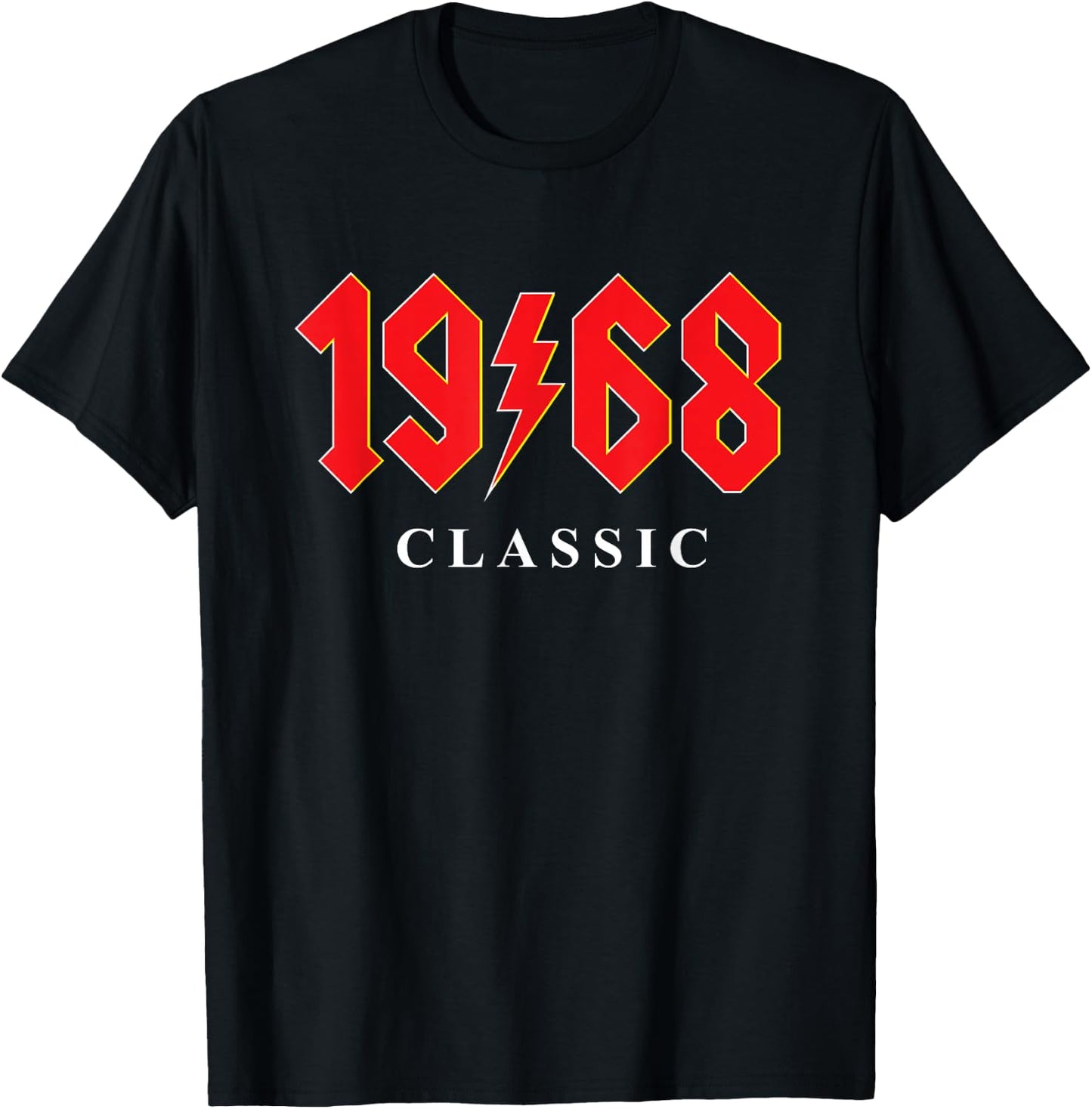 1968 Classic Rock 55th Birthday Gift turning 55 T-Shirt - T-Shirt | Black