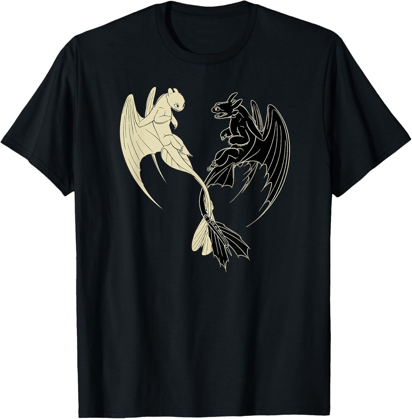 How to Train Your Dragon 3 Hidden World Lightfury Toothless T-Shirt - T-Shirt | Black