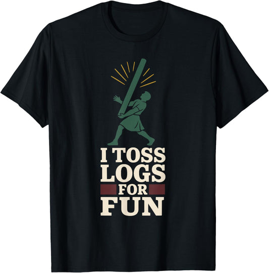 Highland Games Caber Tosser Clan Pride Scotland Strength T-Shirt - T-Shirt | Black