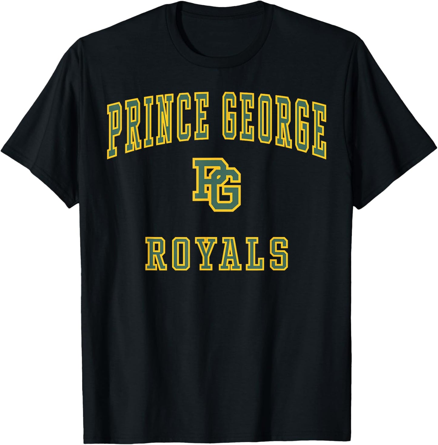 Prince George High School Royals C1 T-Shirt - T-Shirt | Black