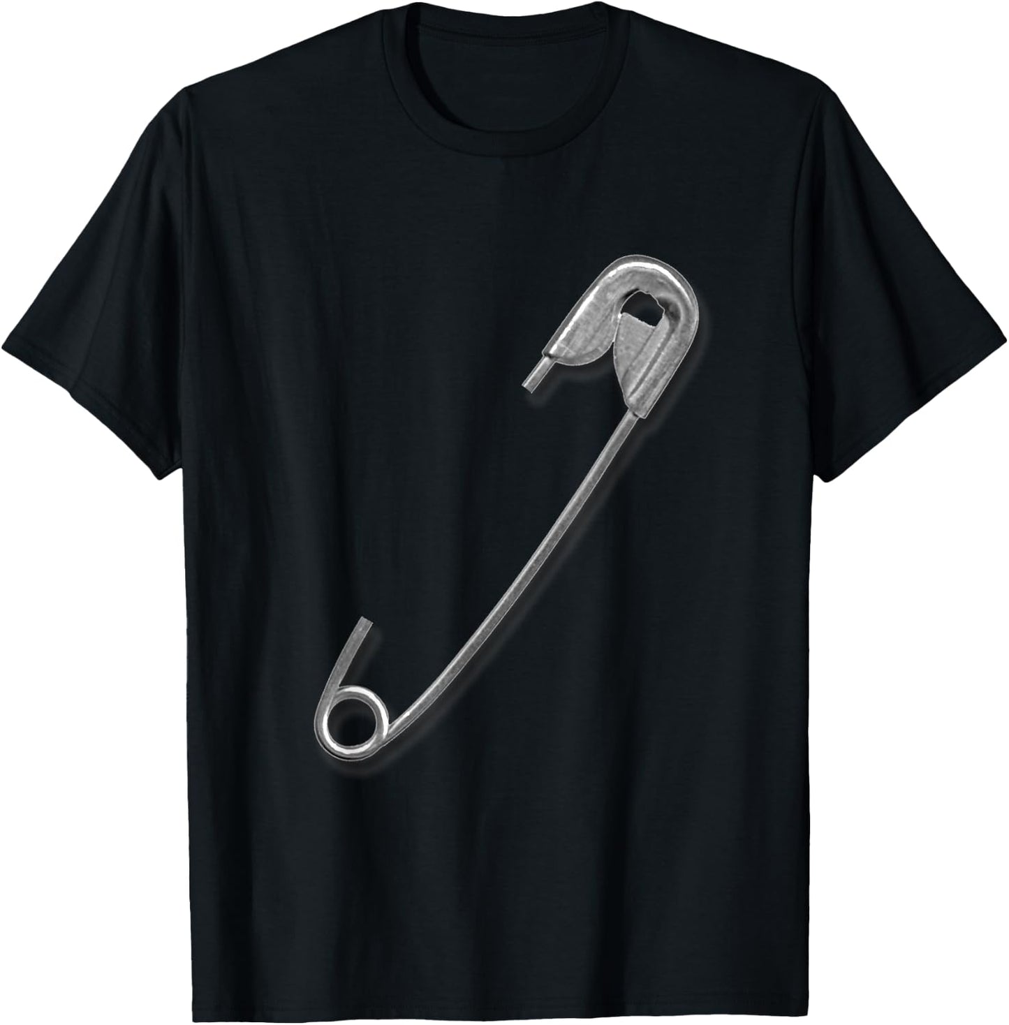 Safety Pin Art T-Shirt - T-Shirt | Black