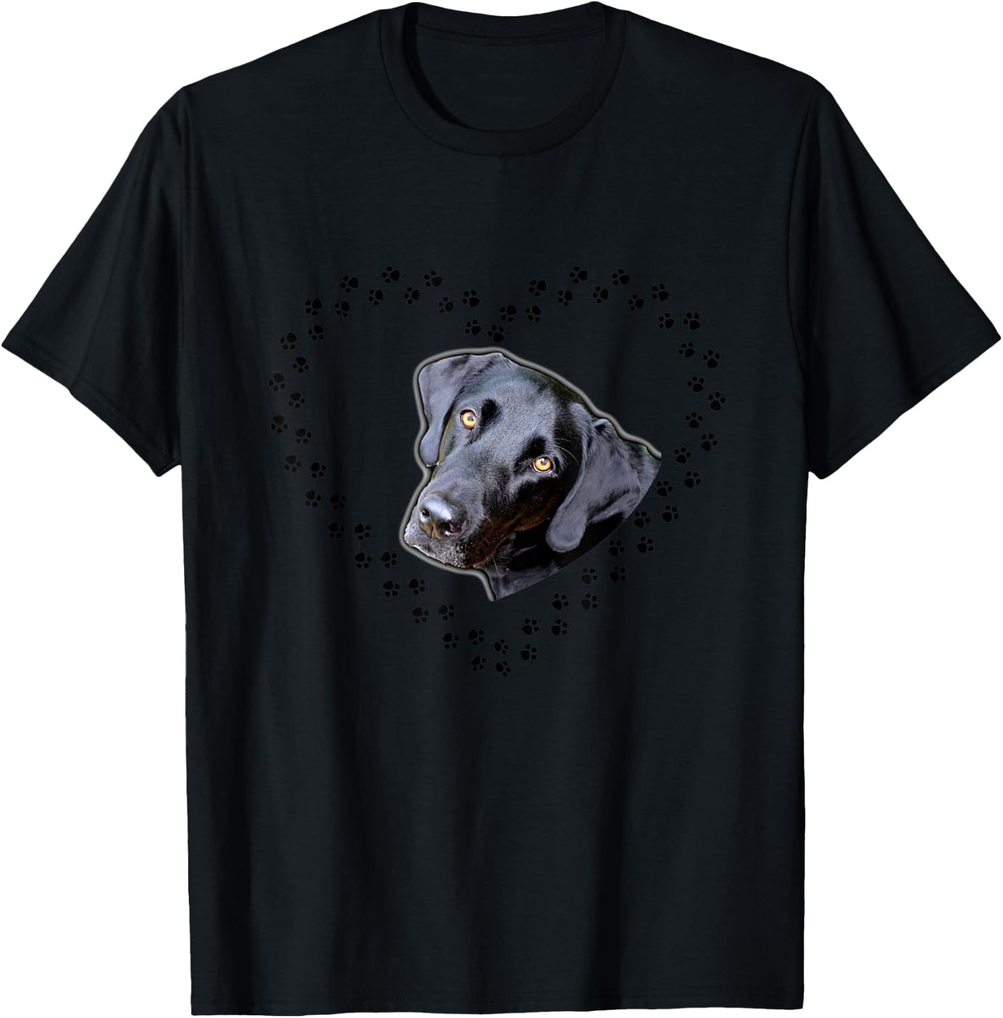 Black Labrador Retriever Dog T-Shirt - T-Shirt | Black