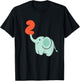 Kids 2nd Birthday Gift Toddler Elephant 2 Years T-Shirt - T-Shirt | Black