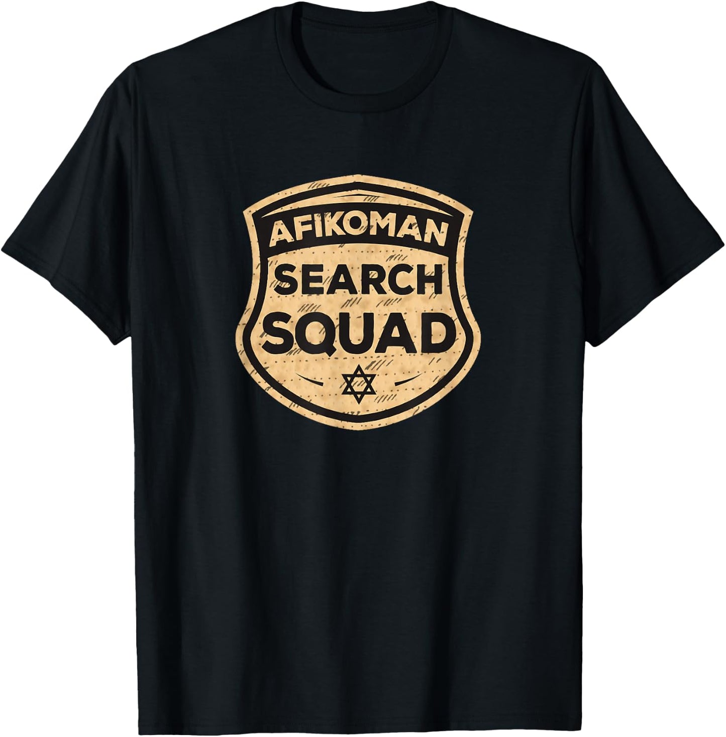 Afikoman Search Squad Funny Passover Seder Gift T-Shirt - T-Shirt | Black