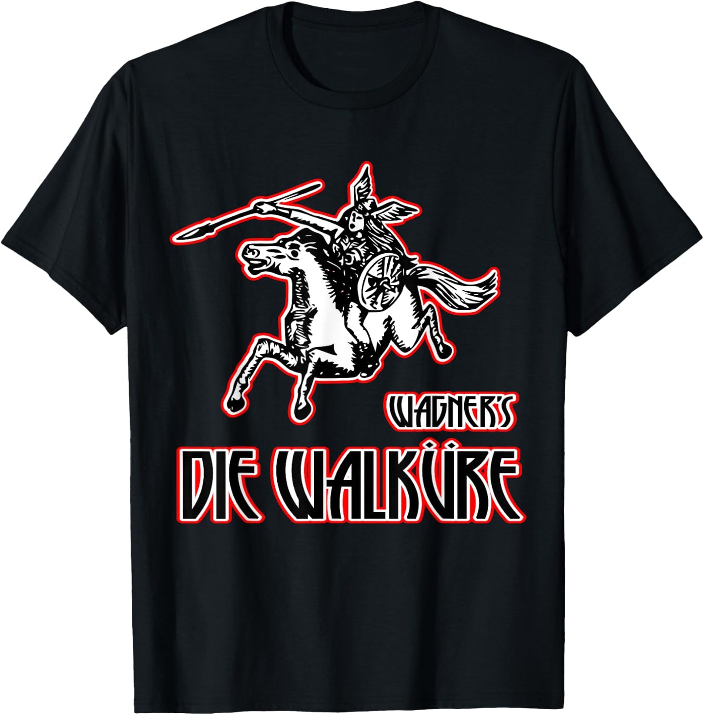 Wagner's Die Walkure epic music, Valkyrie color T-Shirt - T-Shirt | Black