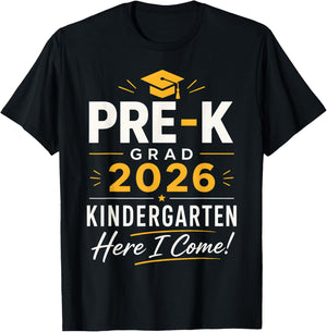 Pre-K Graduation 2026 Preschool Graduate Kids Boys Girls T-Shirt - T-Shirt | Black