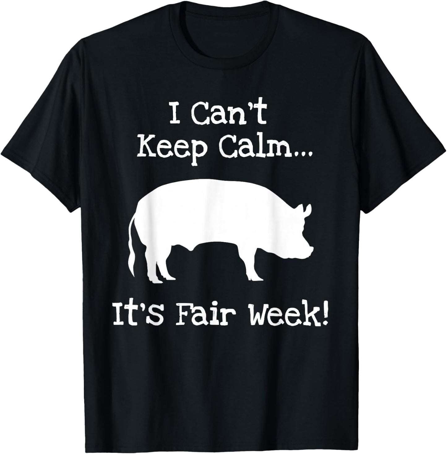 State and County Fair - Show Pig Livestock Showing T-Shirt - T-Shirt | Black
