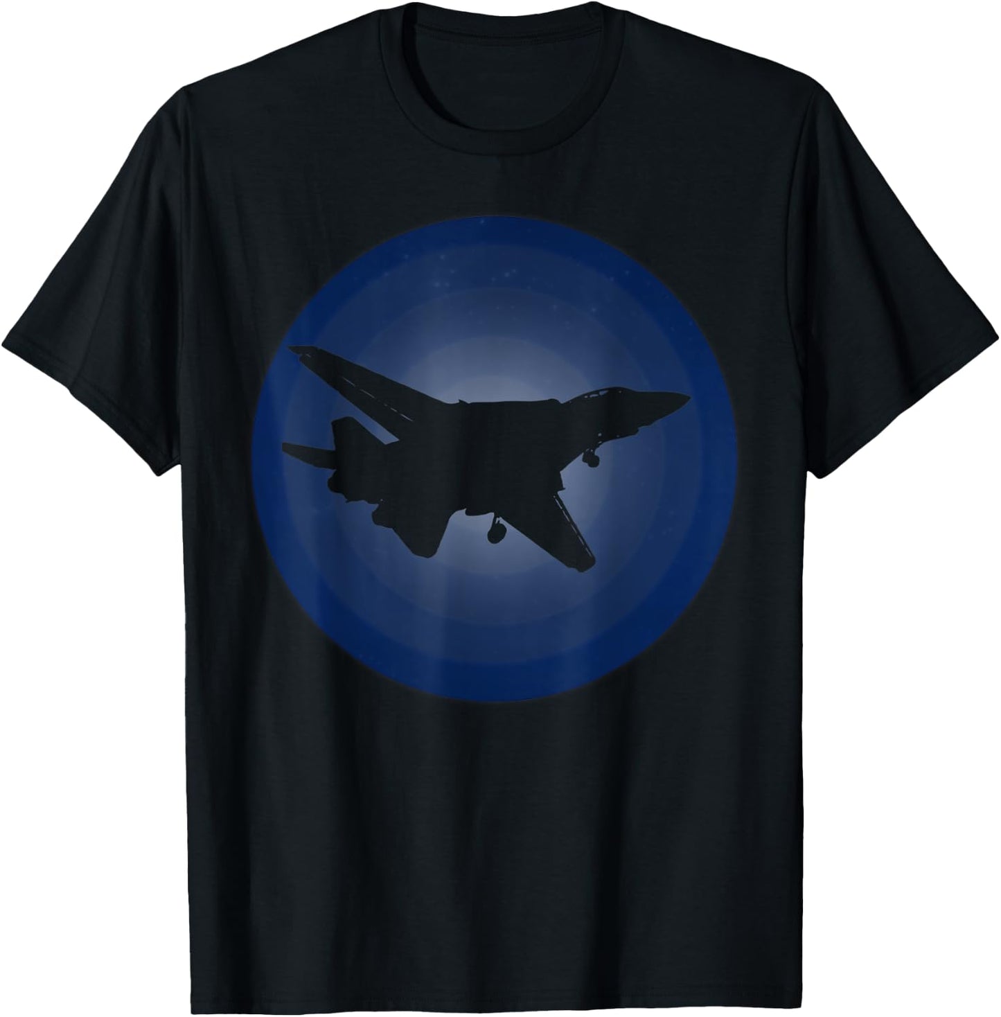 Midnight Approach F-14 Tomcat Jet Fighter Airplane Retro Men Women Kids T-Shirt - T-Shirt | Black
