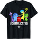 Disney Pixar Inside Out Complicated Emotions Group Shot T-Shirt - T-Shirt | Black